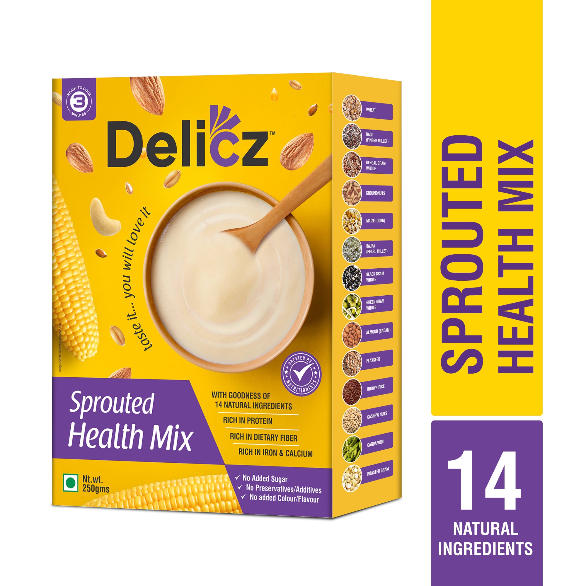 Spruted Mix Sprouted Health Mix Powder 500g – Delicz