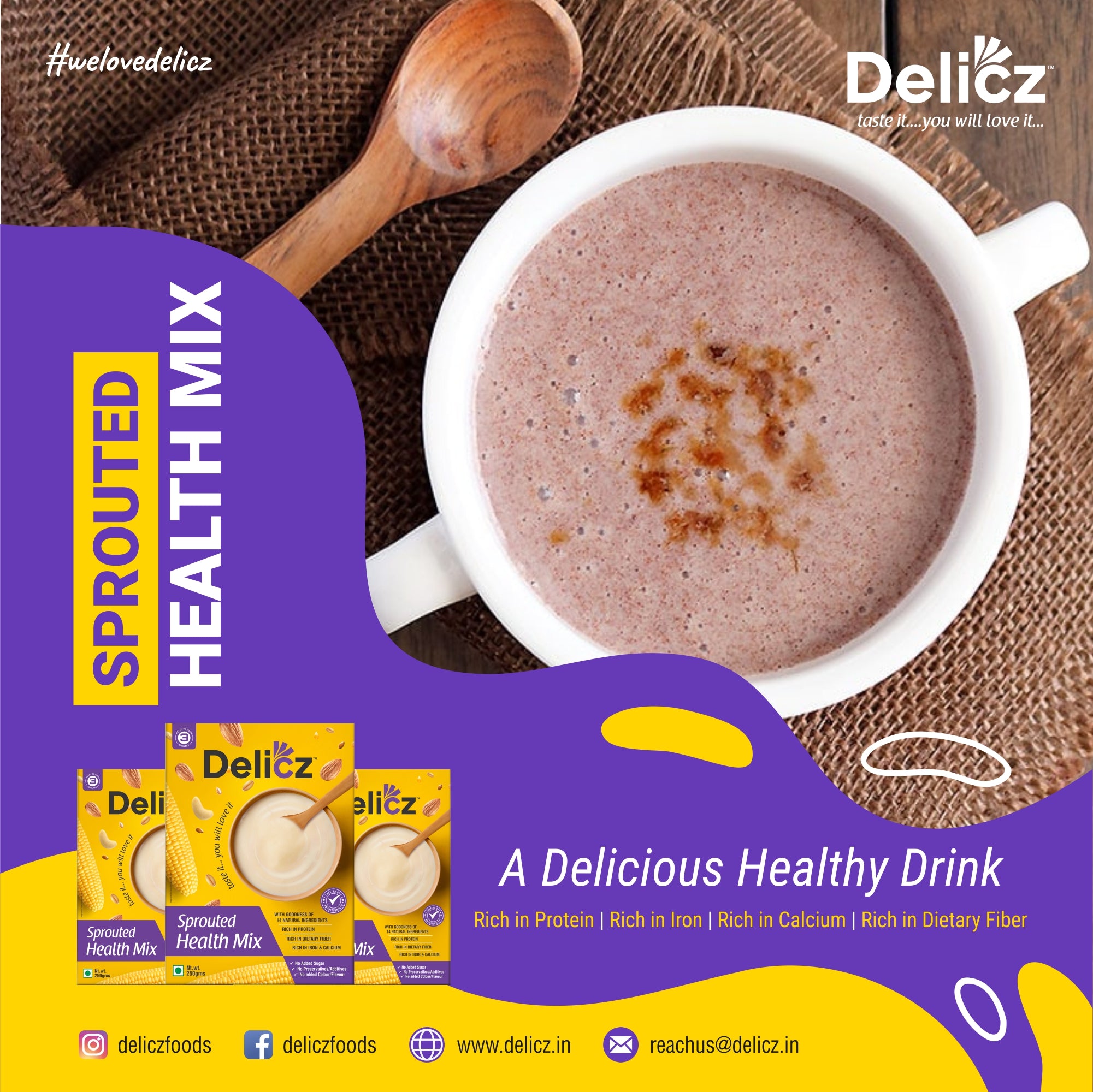 Spruted Mix Sprouted Health Mix Powder 500g – Delicz
